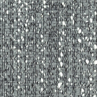 Gray tweed fabric texture with speckled white weave, displaying a raised, nubby surface; Turri brand sample labeled “775 c”.